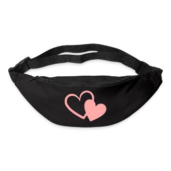 Valentines Pink Heart, Valentine's Day - Bum bag - black - Front