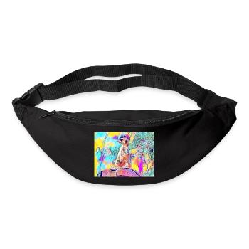 Colorful Meerkat Colors - Bum bag - black - Front
