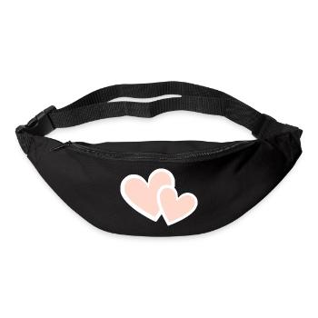 Valentines Pink Heart, Valentine's Day - Bum bag - black - Front