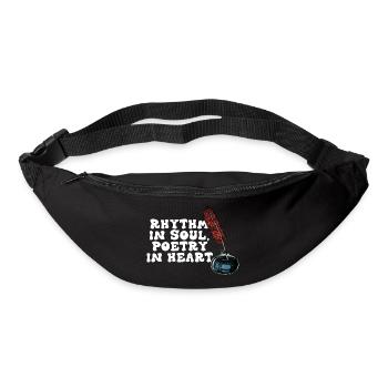 Rhythm in Soul, Poetry in Heart - Bum bag - black - Front