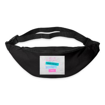 HELLO BEAUTIFUL Positive Aesthetic motivation - Gürteltasche - Schwarz - Vorne