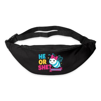 Gender Reveal He Or She Cousin To Bee Baby Shower - Bum bag - black - Front