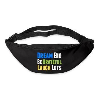 Pensée positive Motivation inspirante - Sac banane - noir - Devant