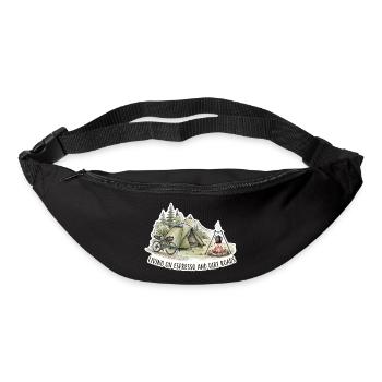 Living on Espresso & Dirt Roads - Bum bag - black - Front