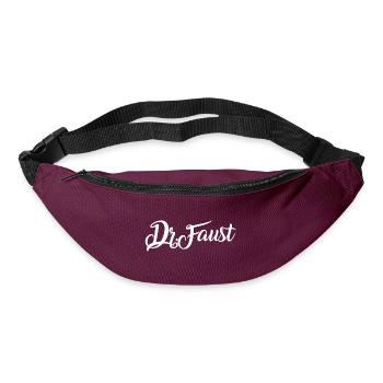 Dr. Faust typography - Bum bag - burgundy - Front