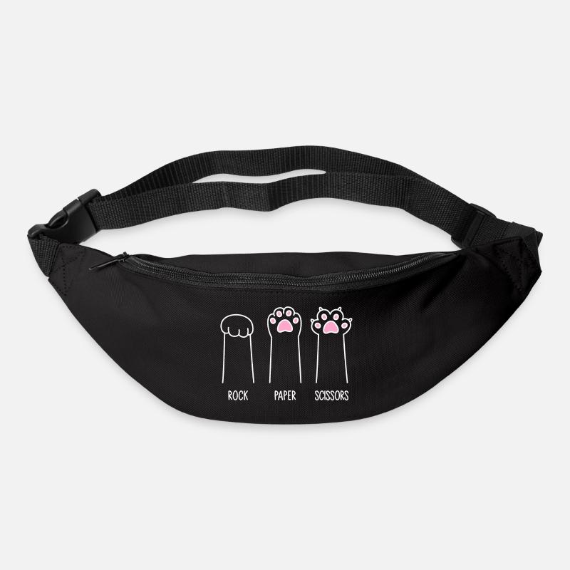 Rock Paper Scissors - Cat Paws - Bum bag - black