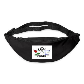 Peace for Free Palestine Israel - Sac banane - noir - Devant