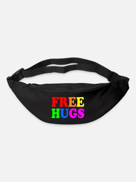 Free hugs - Gürteltasche - Schwarz