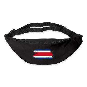 Drapeau du Costa Rica drapeau - Sac banane - noir - Devant