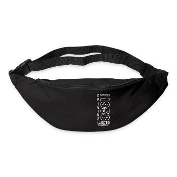 65th Birthday Gift Husband October Vintage 1958 - Bum bag - black - Front