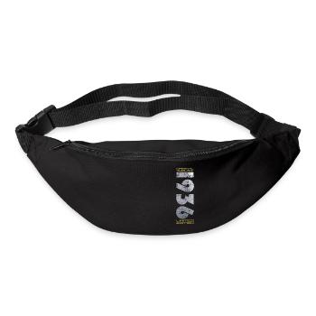 88e anniversaire Original août 1936 Né en 1936 - Sac banane - noir - Devant