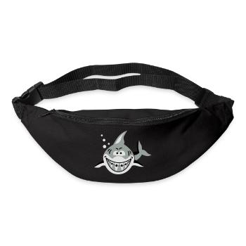 Hai mit Zahnspange - Sac banane - noir - Devant