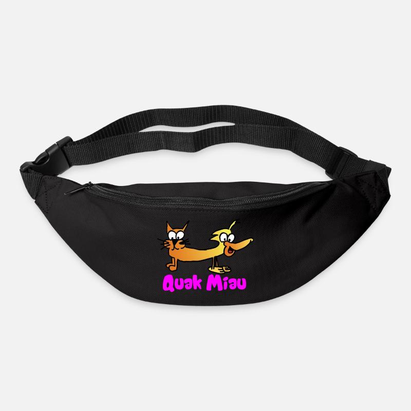 Quak Miau - Gürteltasche - Schwarz