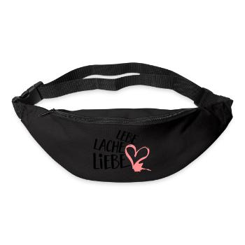 Live laugh love | Valentine's Day Gift - Bum bag - black - Front