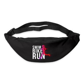 Triathlon - Swim Bike Run Frau - Gürteltasche - Schwarz - Vorne