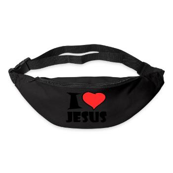 I Love Jesus - Sac banane - noir - Devant