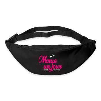 morue un jour morue toujours - Gürteltasche - Schwarz - Vorne