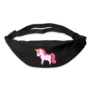 Licorne - licorne - Sac banane - noir - Devant