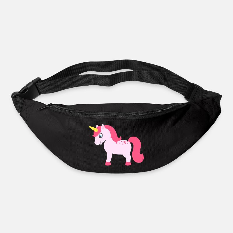 Einhorn - Unicorn - Gürteltasche - Schwarz