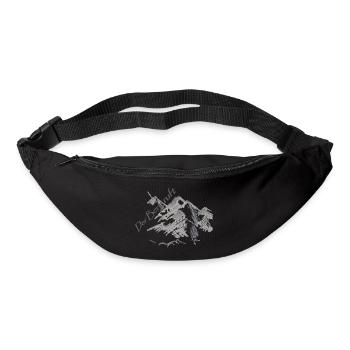 Der Berg ruft - Gürteltasche - Schwarz - Vorne