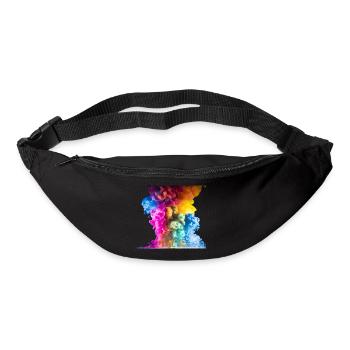 Bunte Wolken - Gürteltasche - Schwarz - Vorne