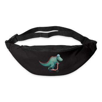 T-Rex rides e-scooter - Bum bag - black - Front