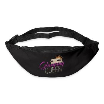 Glamping Queen Camping mit Vintage Wohnwagen - Gürteltasche - Schwarz - Vorne