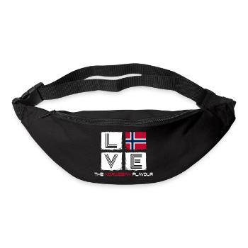 norway love norwegian norway oslo norwegian - Bum bag - black - Front