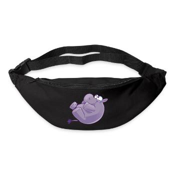 Maskotti Inge Nilpferd Yoga4 - Gürteltasche - Schwarz - Vorne