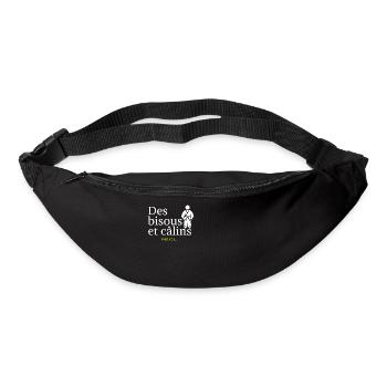 Pas de câlins - idee cadeau judo - Sac banane - noir - Devant
