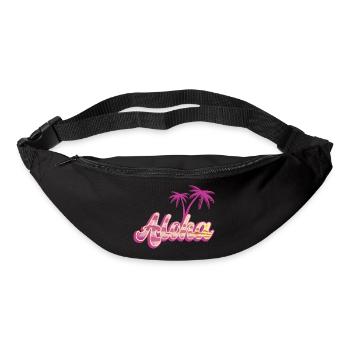 Aloha Palme - Gürteltasche - Schwarz - Vorne