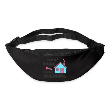 Housewarming party New House New Beginning - Bum bag - black - Front