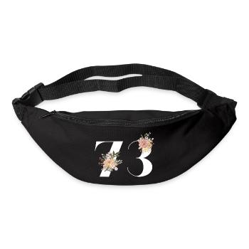Blumen zum 73. Jahrestag (Geschenk von 73 Jahren) - Gürteltasche - Schwarz - Vorne