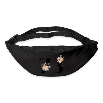 Blumen zum 73. Jahrestag (Geschenk von 73 Jahren) - Gürteltasche - Schwarz - Vorne