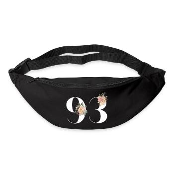 Blumen zum 93. Jahrestag (Geschenk von 93 Jahren) - Gürteltasche - Schwarz - Vorne