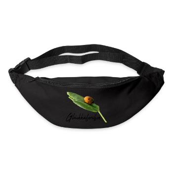 Glückskäferchen Marienkäfer Glücksbringer - Gürteltasche - Schwarz - Vorne