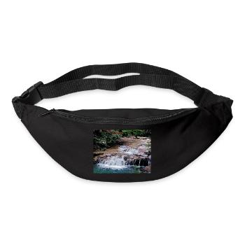 Drawing of Provence - Small river waterfall - Bum bag - black - Front