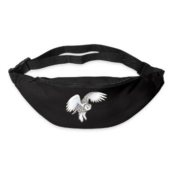 Snowy owl - Bum bag - black - Front