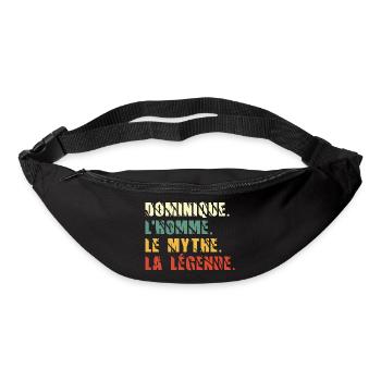 Dominique l homme le mythe la légende - Sac banane - noir - Devant