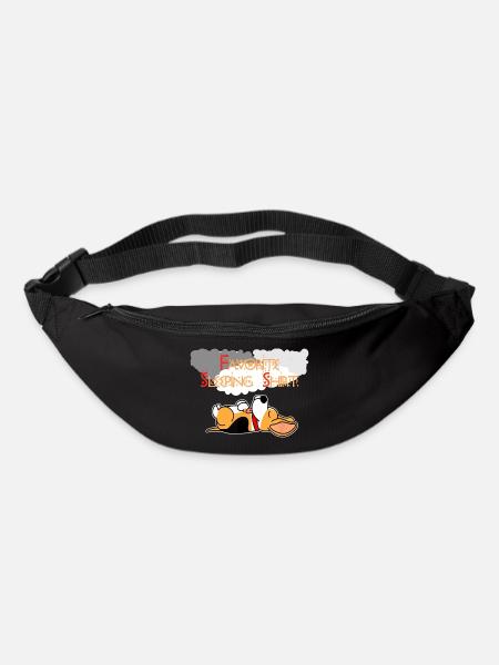 Das beste Schlafshirt im Hunde design Dog - Gürteltasche - Schwarz