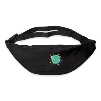 La planète c'était mieux avant - planète qui pleur - Sac banane - noir - Devant