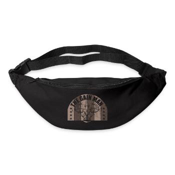 Bodybuilder Kraftsport Fitness Motiv - Gürteltasche - Schwarz - Vorne