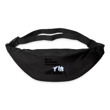 EN RAISON DE CIRCONSTANCES MALHEUREUSES, JE SUIS ÉVEILLÉ PANDA - Sac banane - noir - Devant