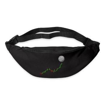 to the moon tshirt design for investors & brokers - Bum bag - black - Front