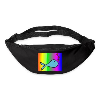 SARDINE. FISH. APRIL FOOL. EASTER. SEA - Bum bag - black - Front