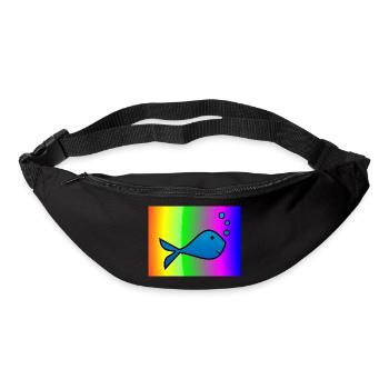 SARDINE. FISH. APRIL FOOL. EASTER. SEA - Bum bag - black - Front