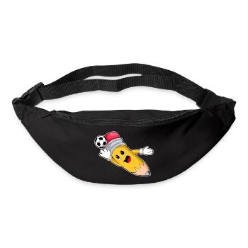 Pencil Soccer Player Soccer - Sac banane - noir - Devant