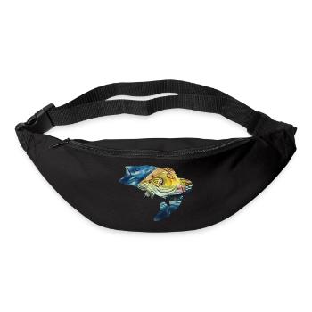 Pêche Pêche Pêcheurs Pêche Hameçons - Sac banane - noir - Devant