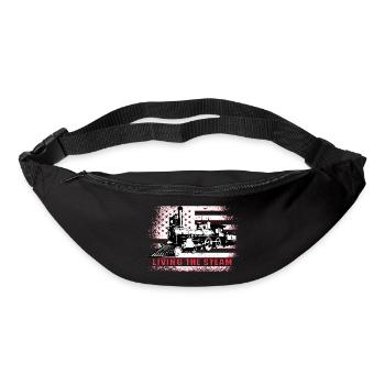 Train conductor American Locomotive USA Flag - Bum bag - black - Front