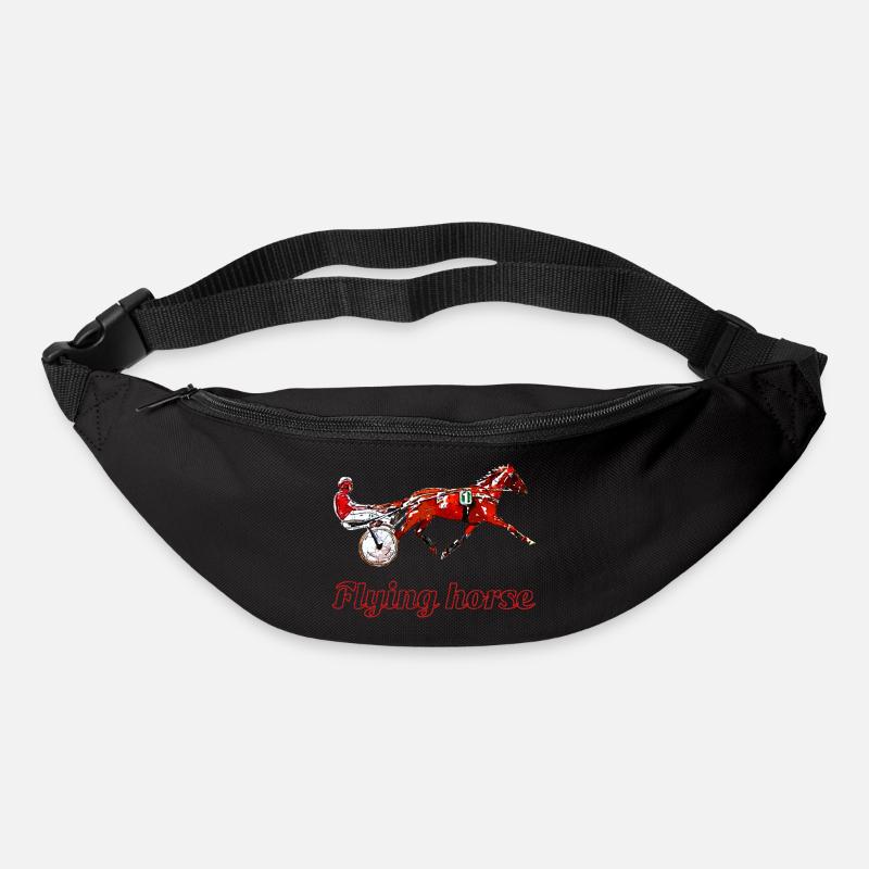Motif Trotter - Sac banane - noir